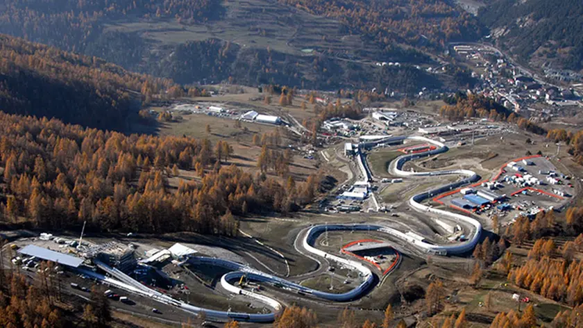 La pista da bob di Cesana (Foto Fisi)