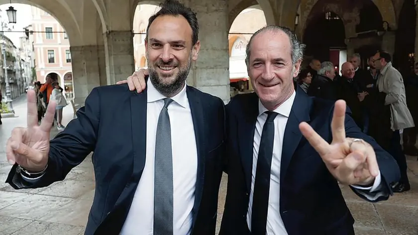 Mario Conte con Luca Zaia