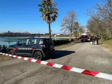 I carabinieri e i vigili del fuoco al lago Le Bandie (Fotofilm)