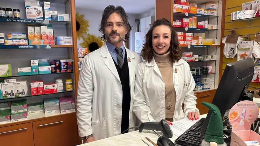 I farmacisti Giuseppe Carbonara e Giusy Alò