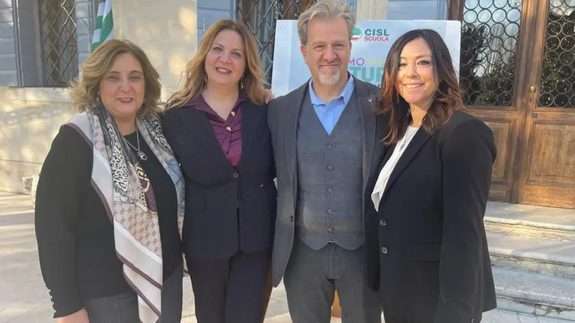 Anna Lucia Tamborrini con Francesco Orrù al centro. Ai lati Claudia Visentin e Maria Giovanna Gaetano