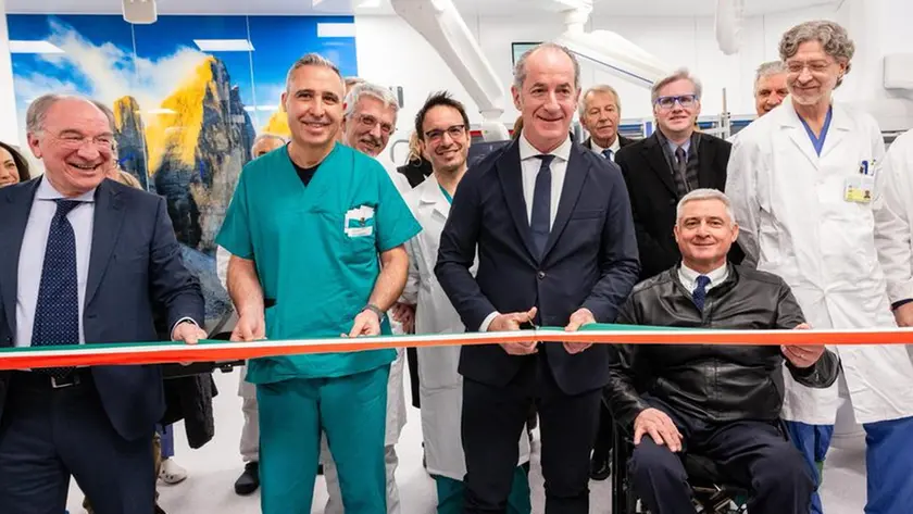 L'inaugurazione della sala ibrida all'ospedale San Martino di Belluno