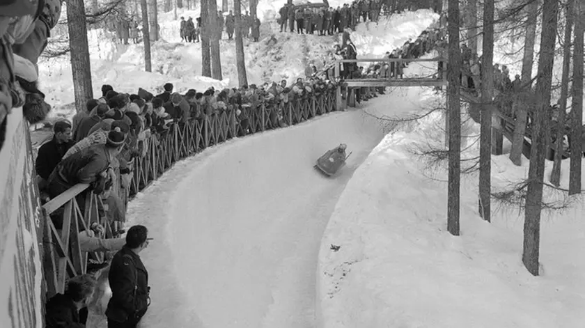 Una gara delle Olipiadi di Cortina 1965