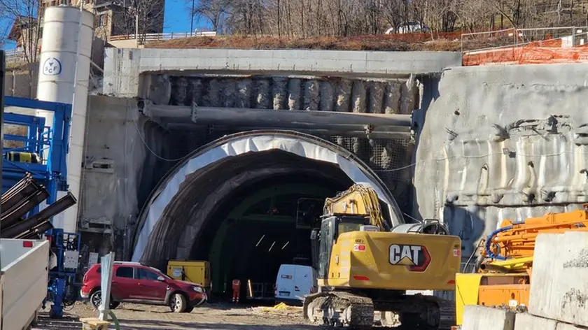 I lavori per la realizzazione della variante di Valle di Cadore