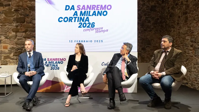 Andrea Varnier, Carolina Kostner, Roberto Sergio e Auro Bulbarelli