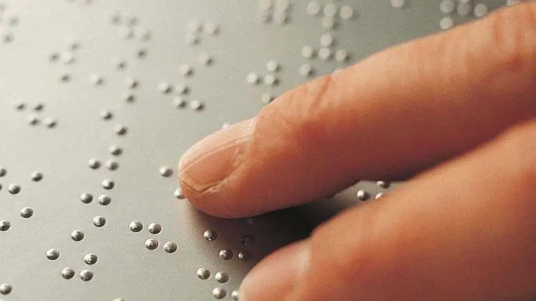 Un testo in alfabeto Braille