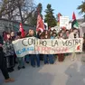 La manifestazione contro il ddl del governo a Belluno