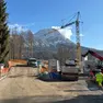 Il cantiere della pista di bob di Cortina d'Ampezzo