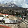 Il cantiere olimpico del bob a Cortina