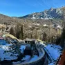 Il cantiere dall futura pista da bob, skeleton e slittino di Cortina