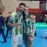 Calogero Tulone con Elena Bortolot alle finali di Coppa Italia di Longarone