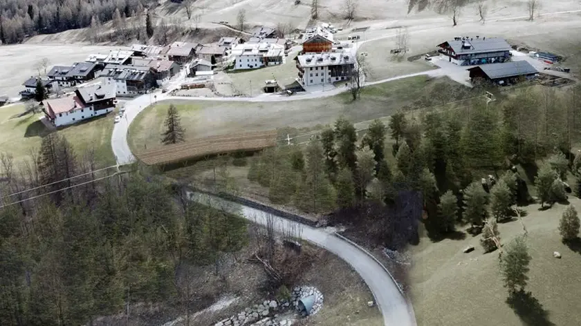 Il rendering della stazione intermedia di Mortisa