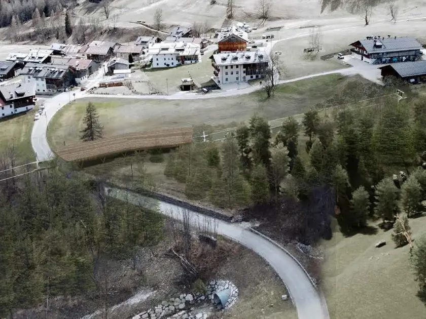 Il rendering della stazione intermedia di Mortisa