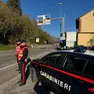 Un posto di blocco dei carabinieri a Setteville