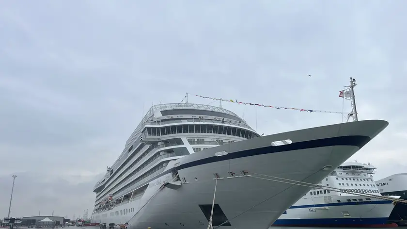 La Viking Star ormeggiata a Fusina