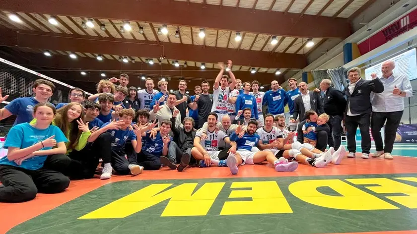 La festa finale del Belluno Volley