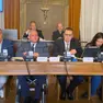 Alcuni componenti della giunta comunale di Belluno durante il consiglio