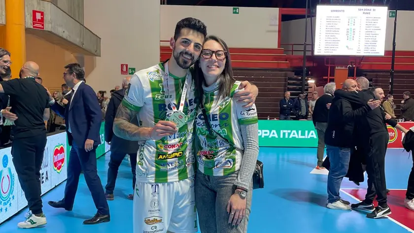 Calogero Tulone con Elena Bortolot