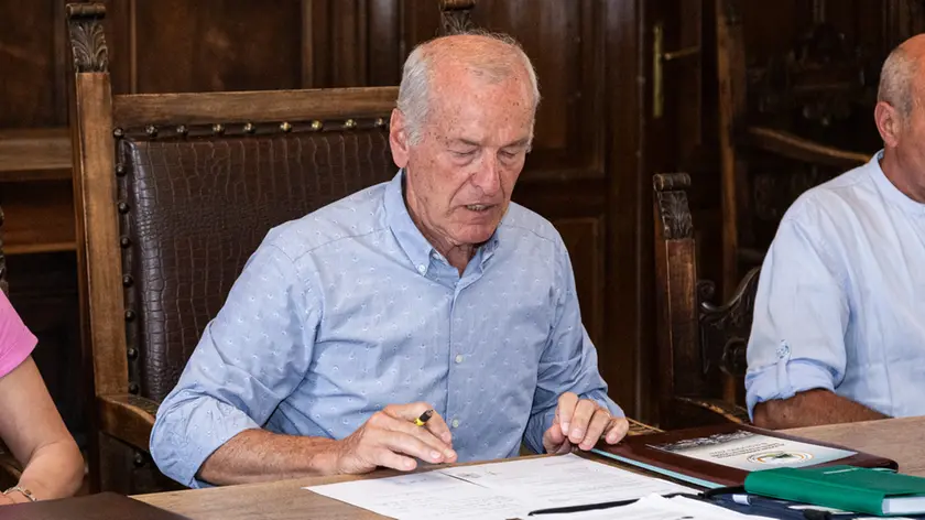 Il sindaco di Santo Stefano di Cadore, Alfredo Comis