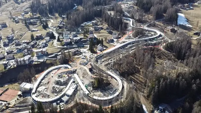 Una vista dall'alto dello Sliding centre (Simico)