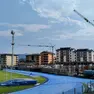 I lavori allo stadio Polisportivo di Belluno