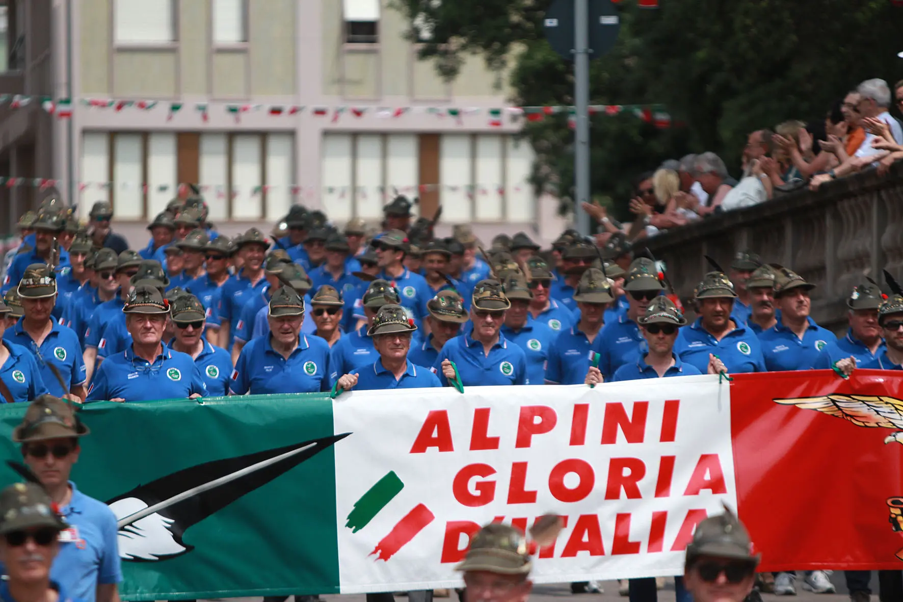 Conegliano. Un'immagine dell'adunata interregionale.