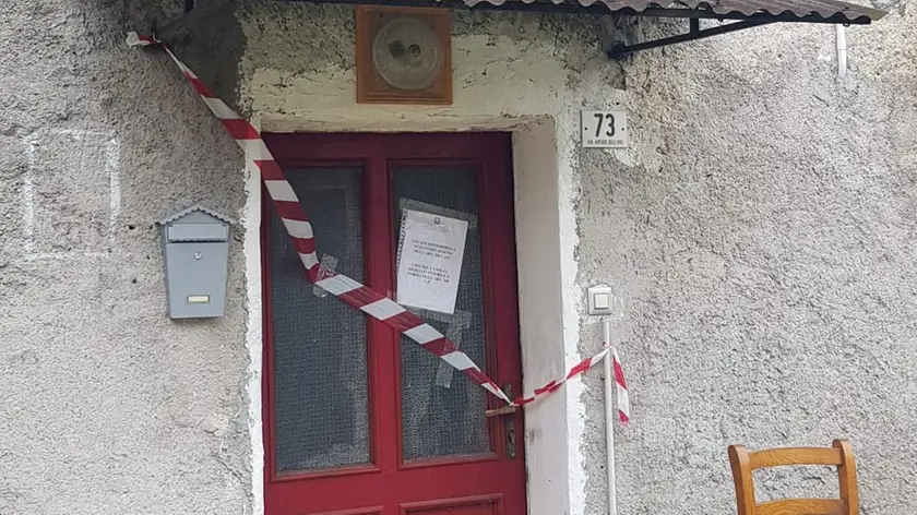 La casa del tentato omicidio di Sopracroda