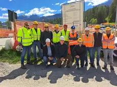 I costruttori in sopralluogo alle varianti del Cadore
