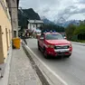 L'incidente in via Rusecco a Valle di Cadore