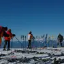 Sciatori sulle piste del Nevegal