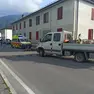 L'incidente in viale Sanguinazzi a Feltre