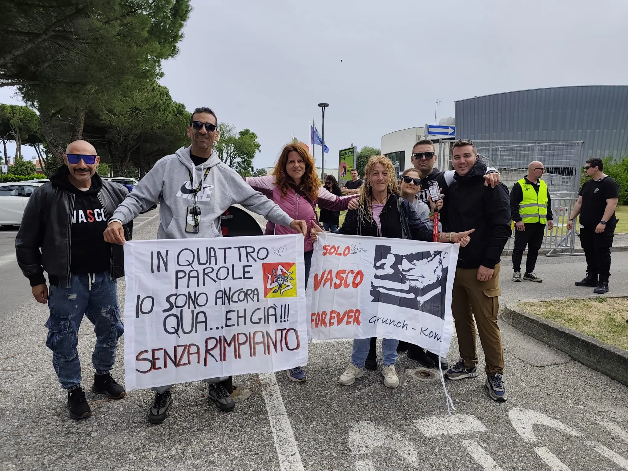I fan in attesa di Vasco Rossi