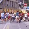 L'isola pedonale in via Bafile