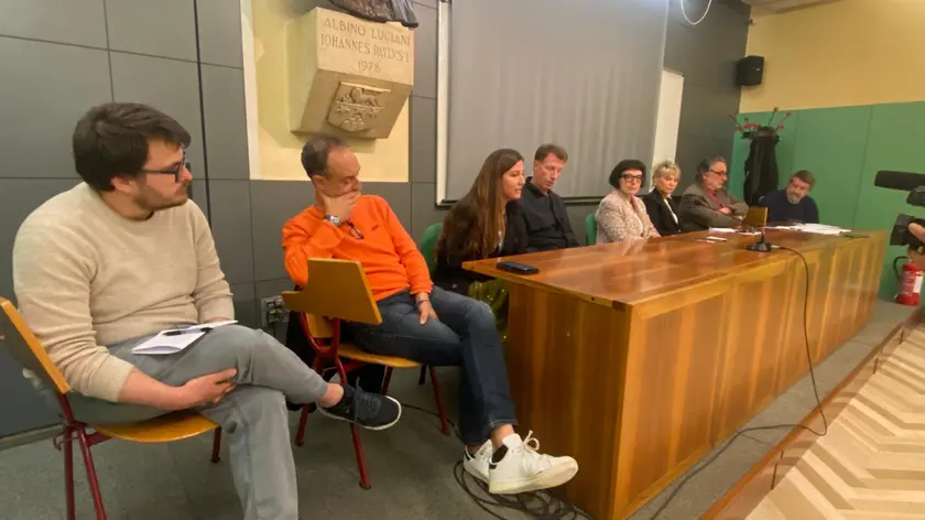 La conferenza stampa di capigruppo e consiglieri di minoranza sul Nevegal