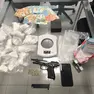 Il materiale sequestrato dalla polizia