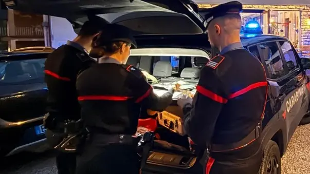 Uno dei controlli effettuati dai carabinieri di Feltre