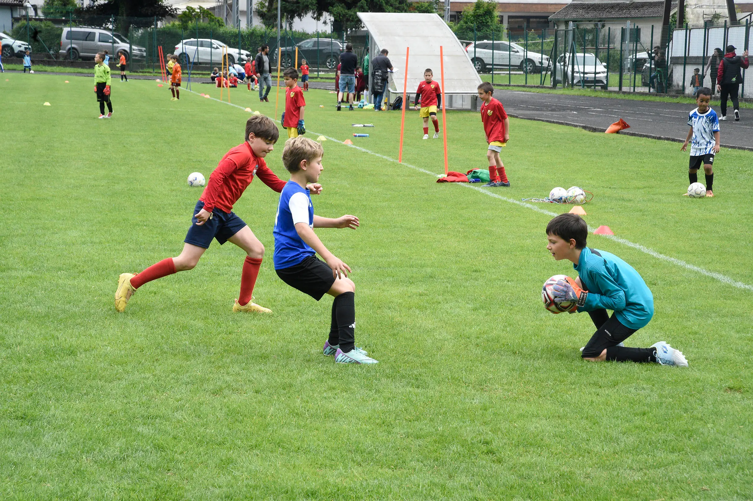 Oltre 400 bambini in campo ieri a Ponte nelle Alpi, in occasione del doppio raduno di fine stagione organizzato dalla Delegazione di Belluno della Figc in collaborazione con il Ponte Alpi allo stadio “Umberto Orzes”. Al mattino spazio ai Piccoli Amici, per il quale erano presenti 26 squadre in rappresentanza di 16 società. Nel dettaglio, schieravano tre formazioni Dolomiti Bellunesi e Comelico, mentre due formazioni a testa erano proposte da Alpago, Borgo Valbelluna, Cavarzano, LG Valbelluna, Pedavena e Plavis. Una compagine ciascuna invece per Cadore, Castion, Fiori Barp, Juventina Mugnai, Limana, Longarone Alpina, Ponte Alpi e Sois. Nel pomeriggio ecco protagonisti i Primi Calci, con un totale di 40 squadre in rappresentanza di 21 società. In particolare, tre le formazioni mandate in campo da Dolomiti Bellunesi, LG Valbelluna e Plavis, due ciascuno da Agordina, Alpago, Borgo Valbelluna, Cadore, Castion, Cavarzano, Comelico, Fiori Barp, Juventina Mugnai, Limana, Longarone Alpina, Pedavena e Ponte Alpi, una a testa per Arsiè, Cortina, Domegge, Sois e Valboite.