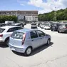 Il parcheggio dell'ospedale di Belluno