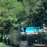 Uno dei fotogrammi dei video girati dai carabinieri di Sedico per incastrare il falso invalido