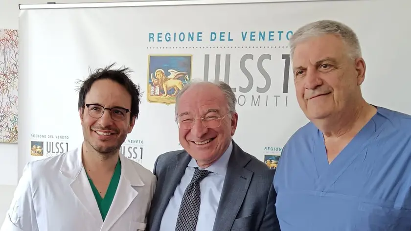 Da sinistra Giovanni Balestriero, Giuseppe Dal Ben e Corradio D'Antimo