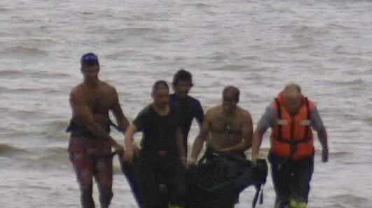 Il recupero della salma di Emanuele Costa affogato nel lago di Santa Croce nel 2003