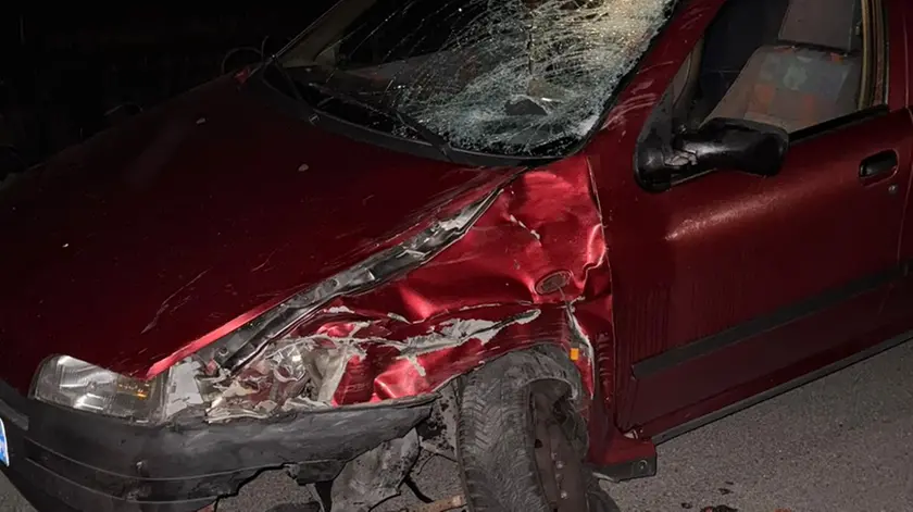 La Fiat Punto condotta dal 22enne arrestato