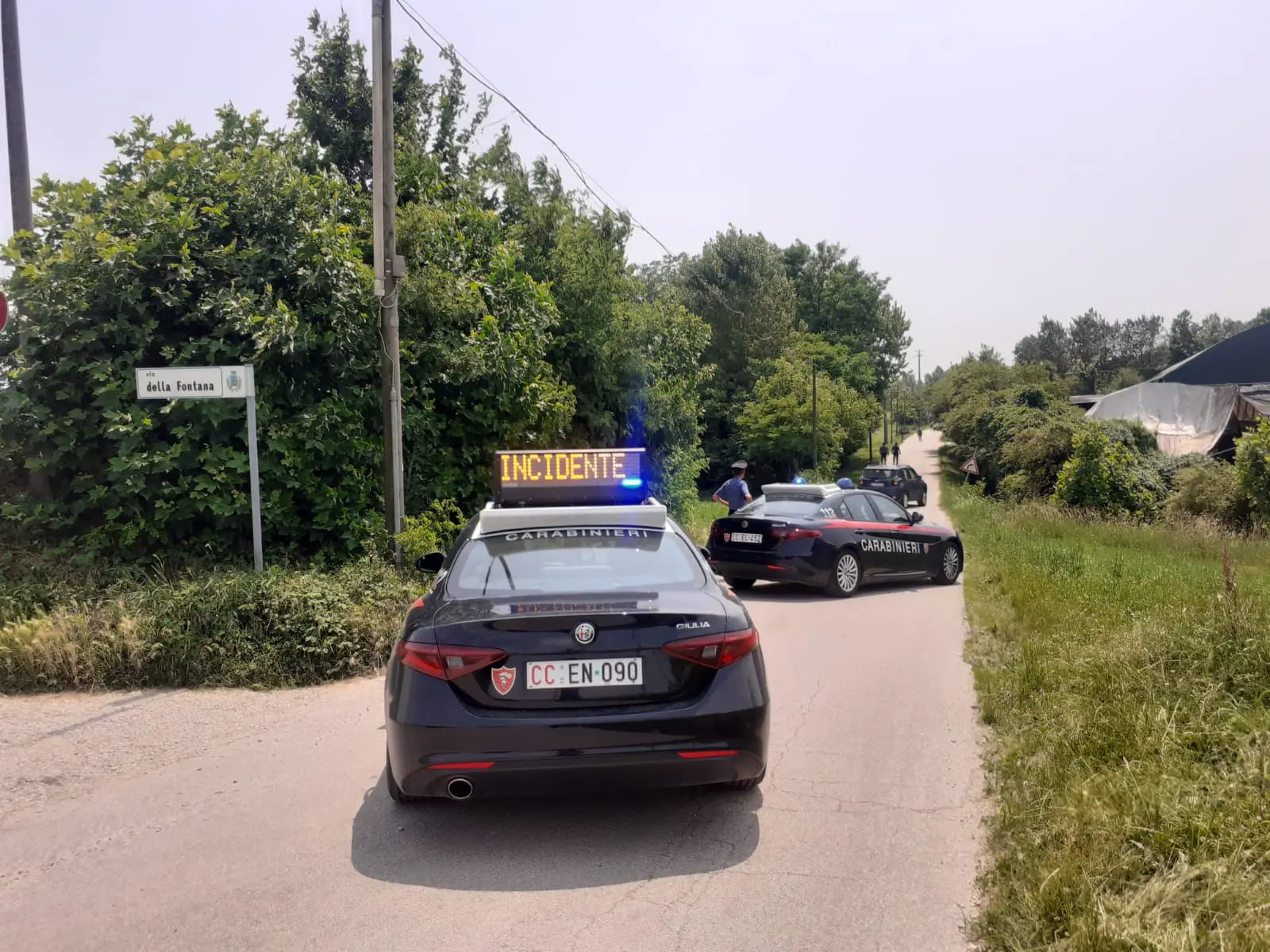 Giallo a Fontaniva, uomo di 59 anni è stato trovato ferito da un colpo d'arma da fuoco