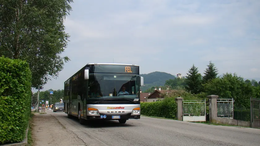 Feltre: Un pullman della Dolomitibus
