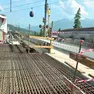 Il cantiere dello Sliding Centre di Cortina dove si è tenuto il sopralluogo della Commissione collaudo