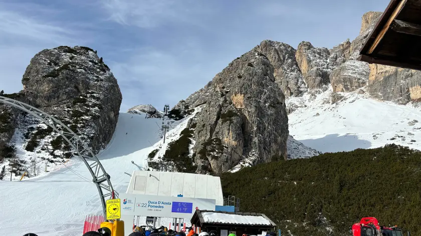 Un'immagine della passata stagione sciistica a Cortina