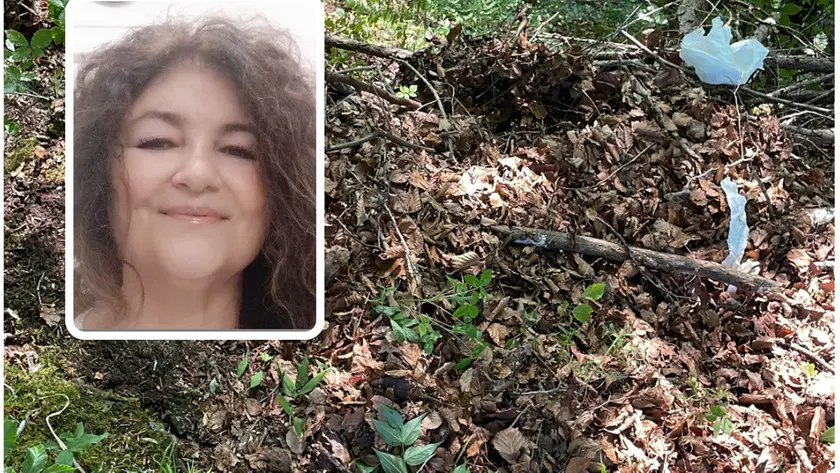La scarpata in cui è scivolata e nel riquadro Maria Straniero