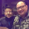 Fabrizio Poncato con il figlio adottivo