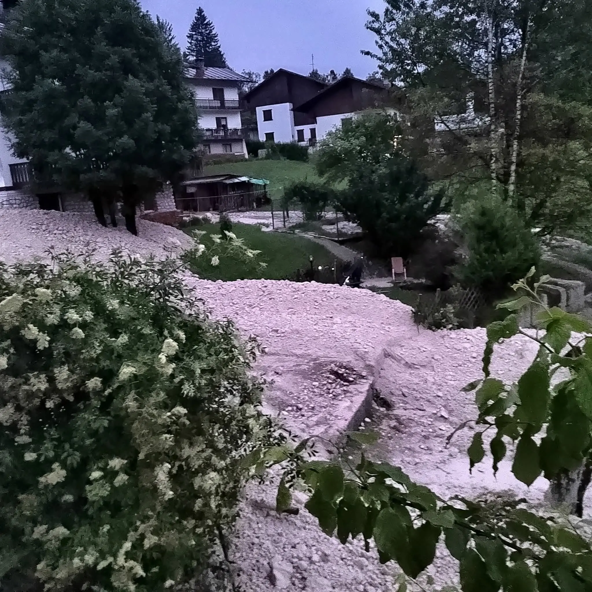 Le foto scattate dai residenti e dai vigili del fuoco nella notte tra domenica 15 e lunedì 16 giugno, quando l'abitato di Cancia di Borca di Cadore è stato invaso da una frana, e poi con la luce del sole, quando sono stati ben chiari i danni provocati.