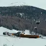 Un foto inserimento della stazione intermedia della cabinovia di Livigno